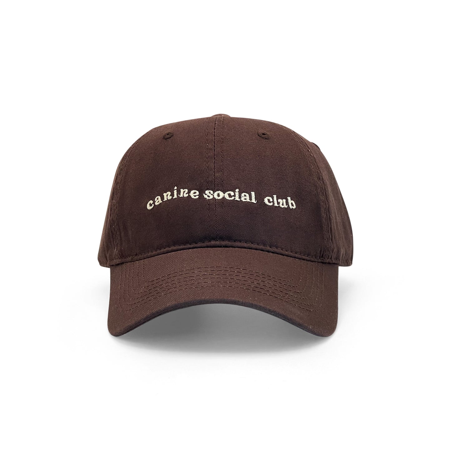 Canine Social Club Hat (Brown) (Wavy)