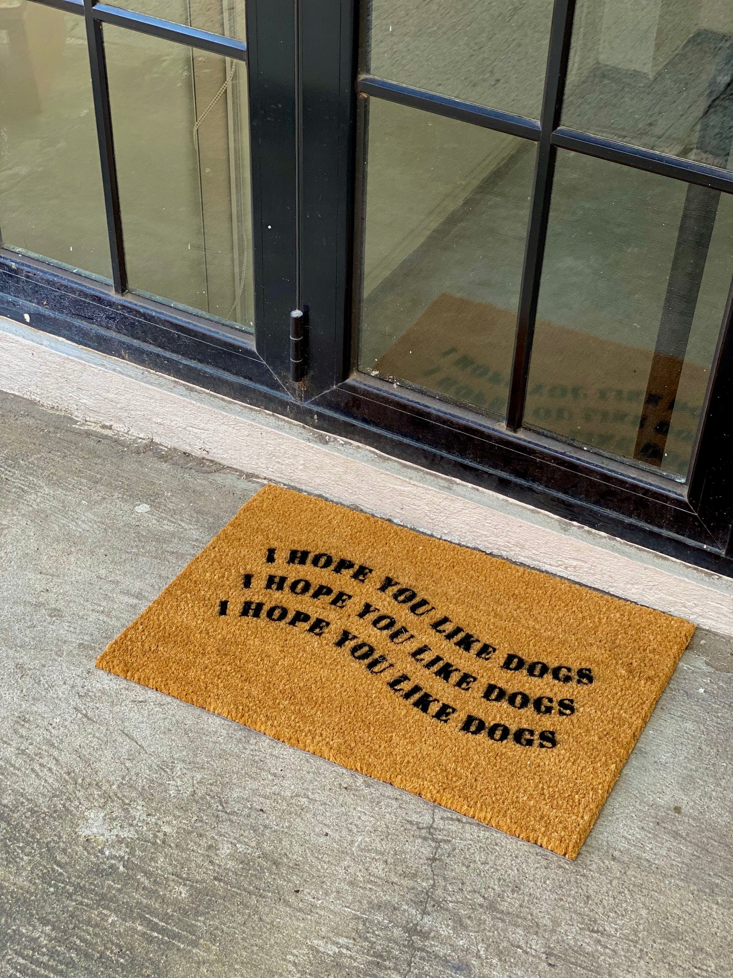 I Hope You Like Dogs Door Mat (Wavy)