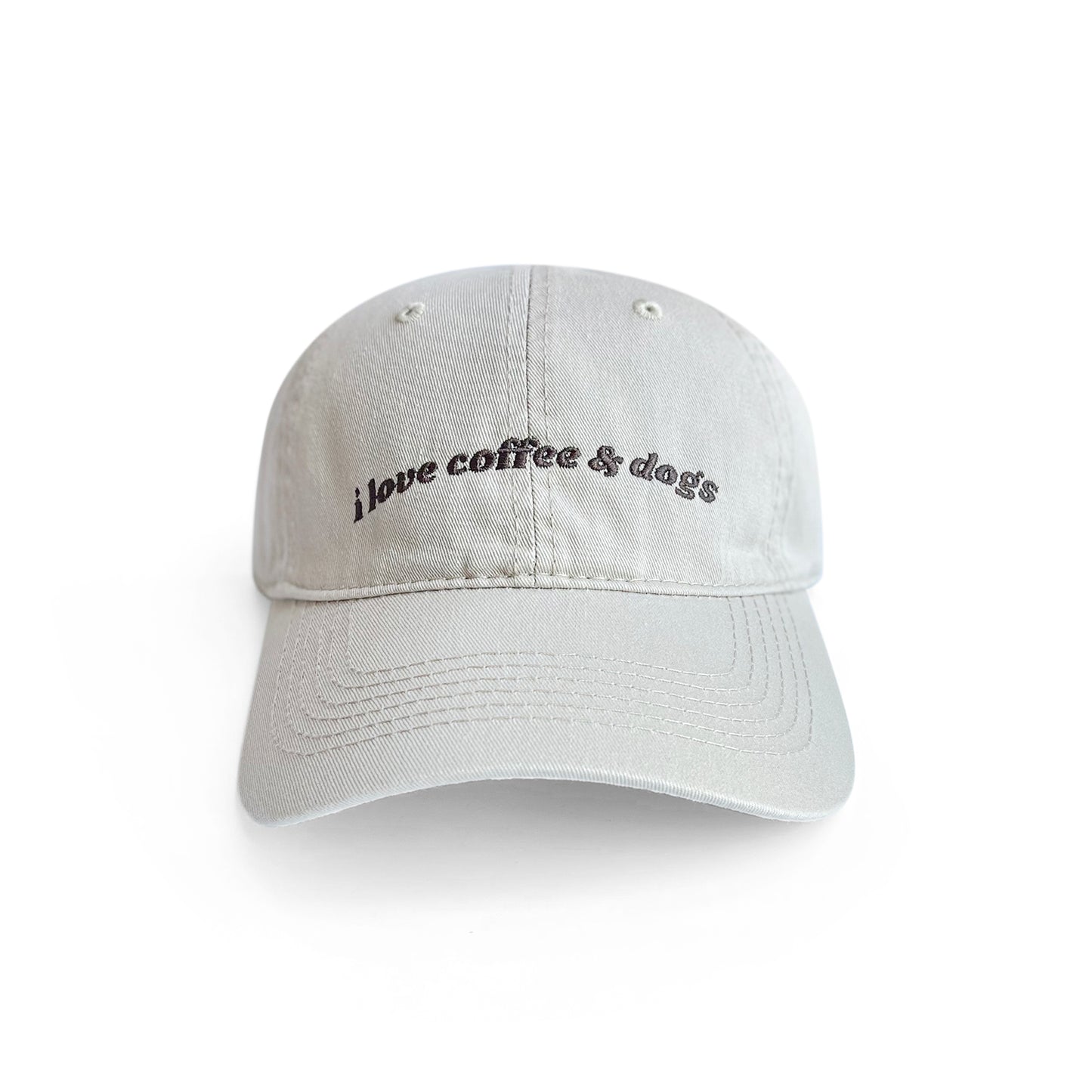 I love coffee & dogs - Beige Hat